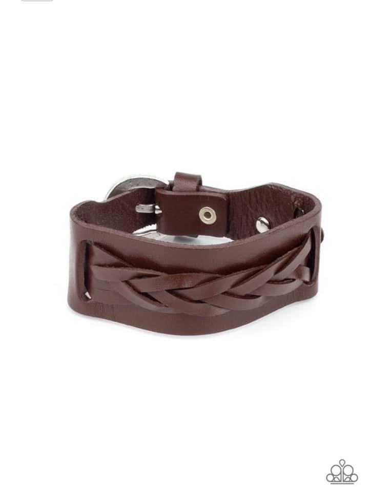 Paparazzi - Practical Pioneer - Brown Urban Bracelet