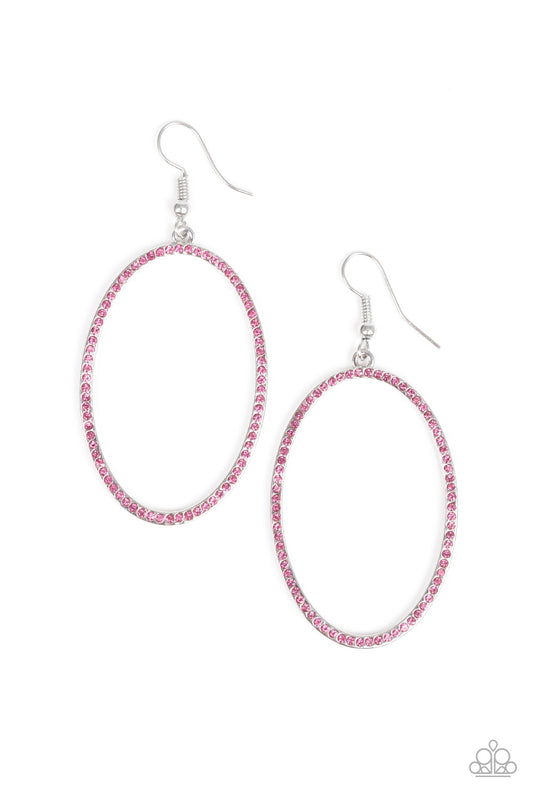 Paparazzi - Dazzle On Demand - Pink Earrings