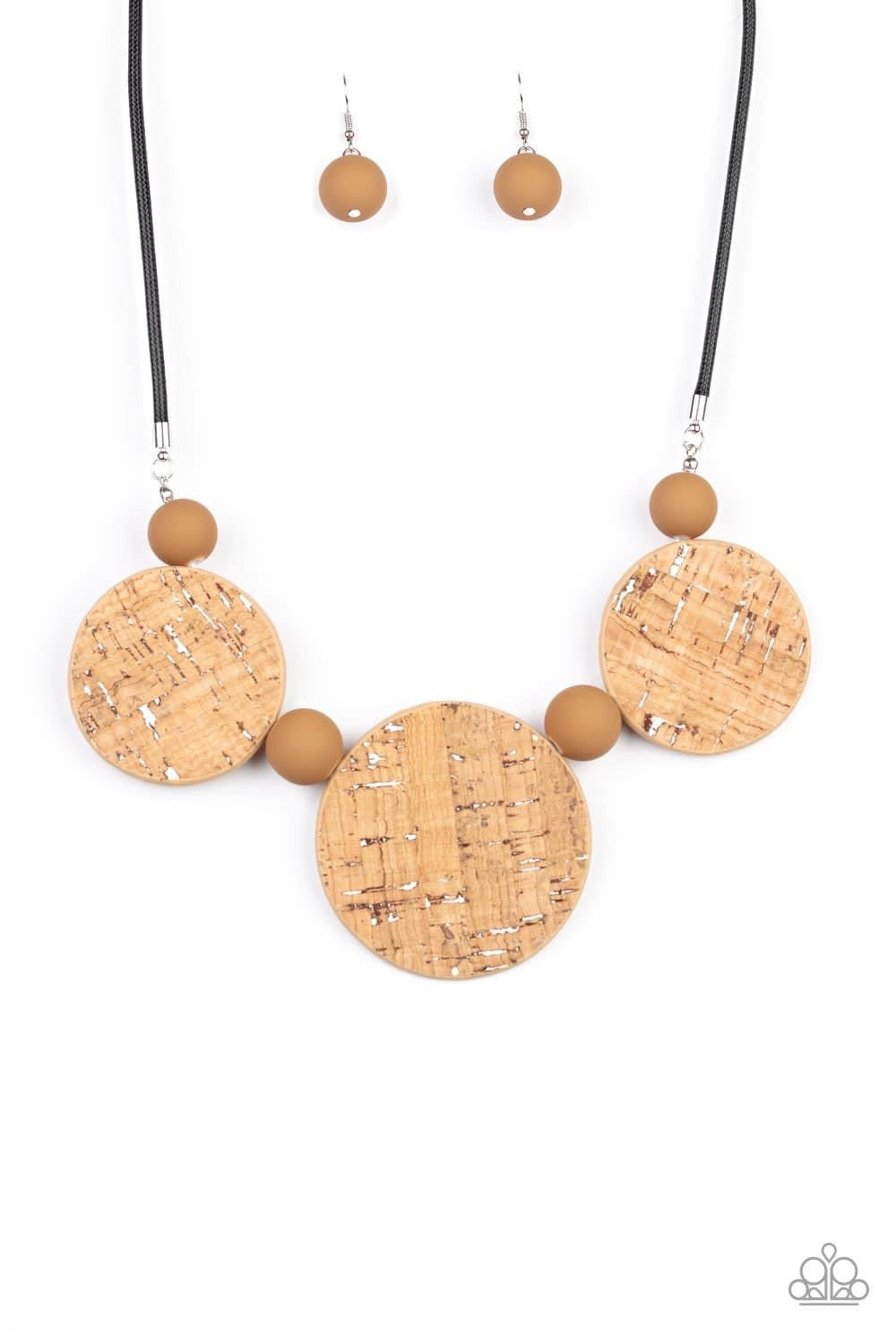 Paparazzi - Pop The Cork White Necklace