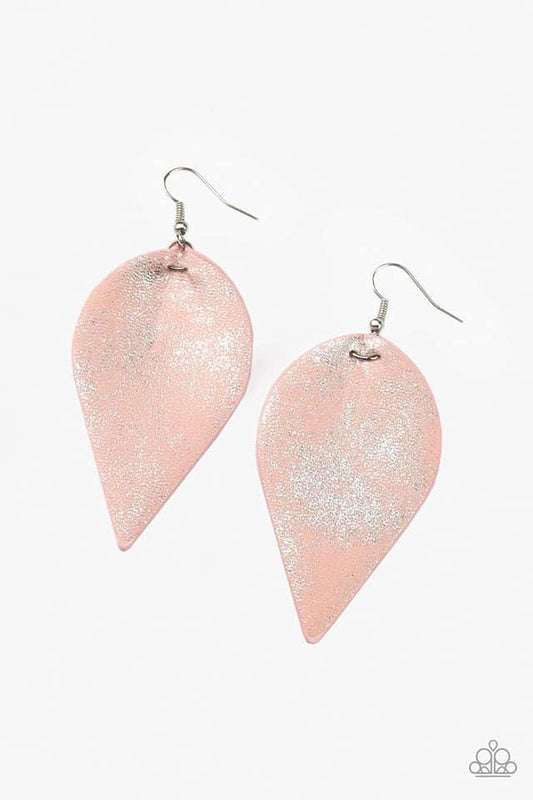 Paparazzi - Enchanted Shimmer - Pink Earrings