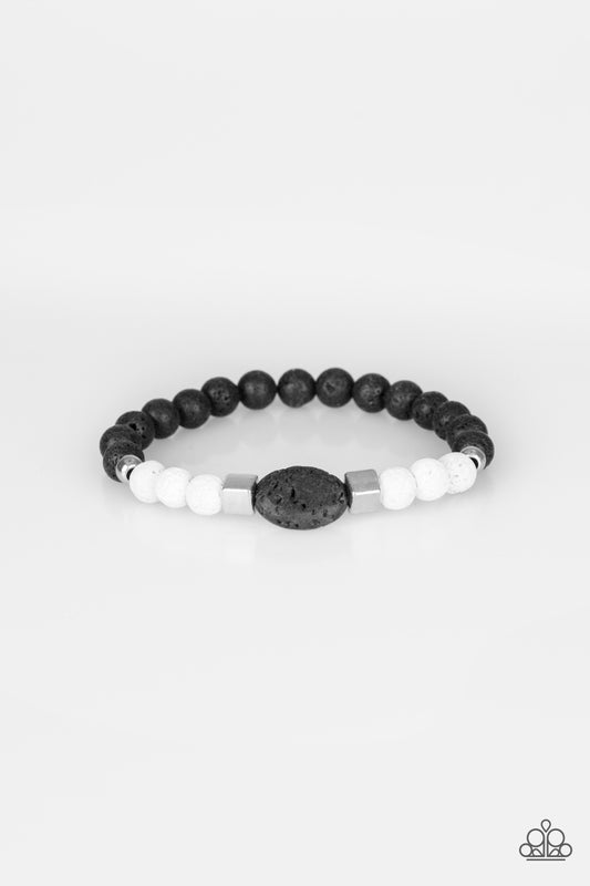 Paparazzi- Unwind - White Urban Bracelet