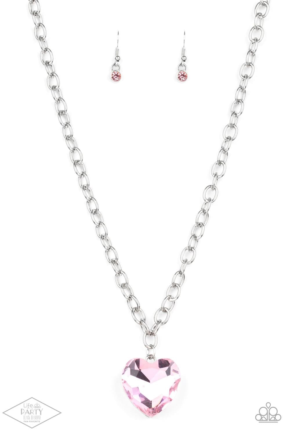 Paparazzi - Flirtatiously Flashy - Pink Necklace