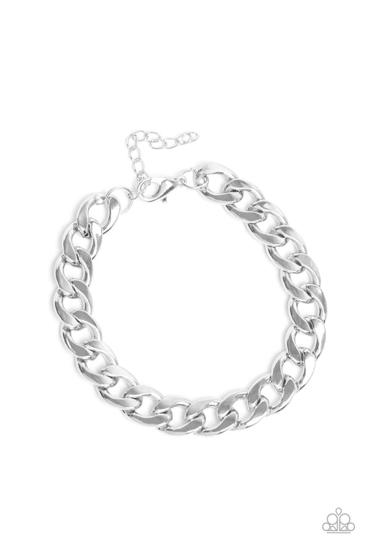 Paparazzi - Leader Board - Silver Urban Bracelet