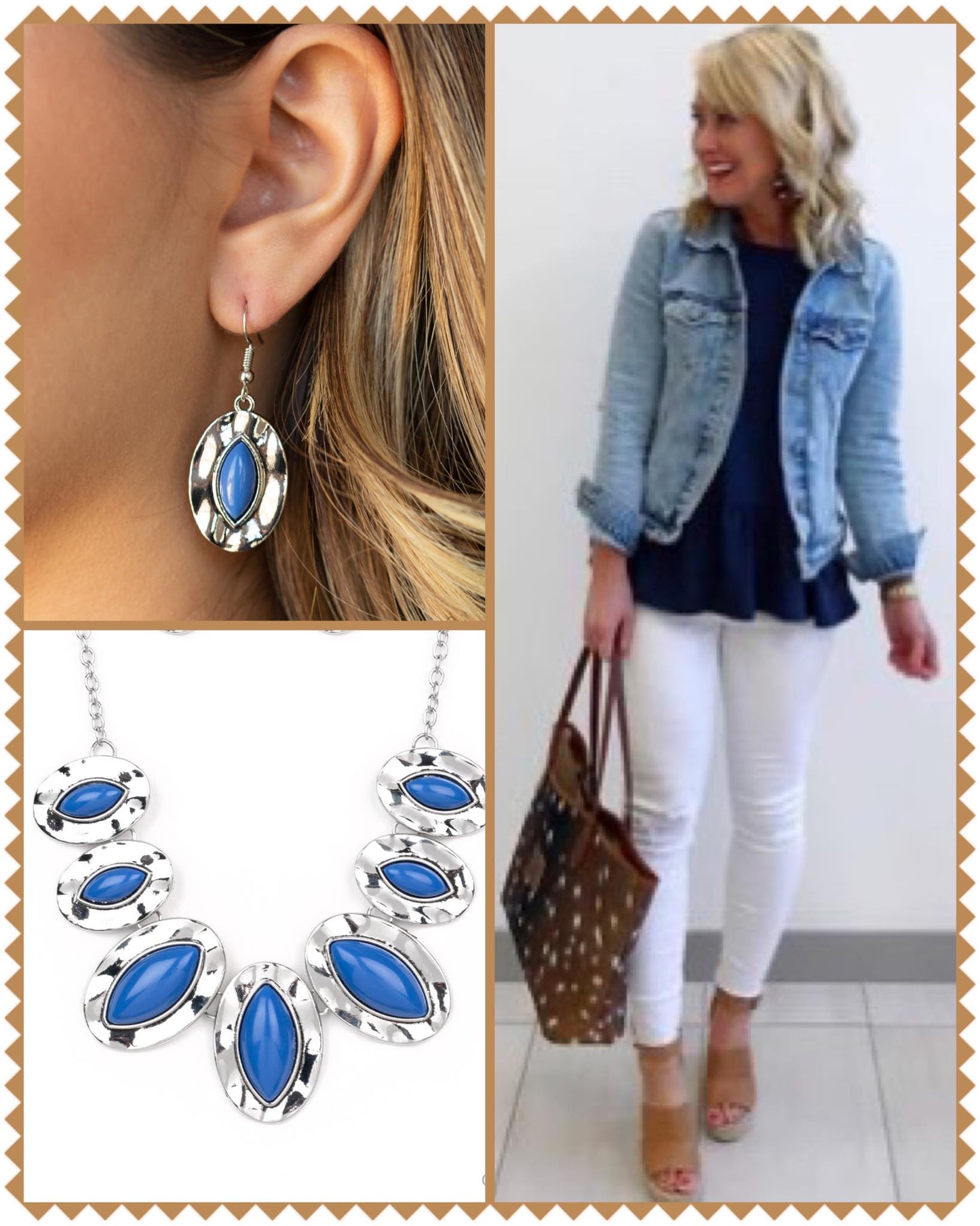 Paparazzi - Terra Color Blue Necklace