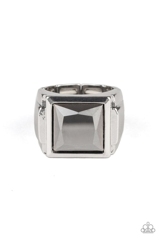 Paparazzi - All About the Benjamins - Silver Men’s Ring