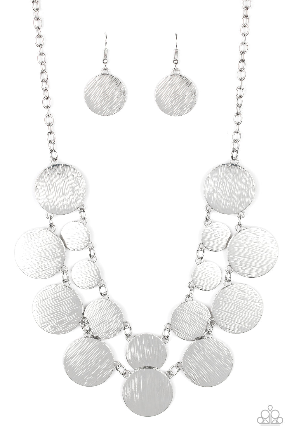 Paparazzi - Stop and Reflect - Silver Necklace