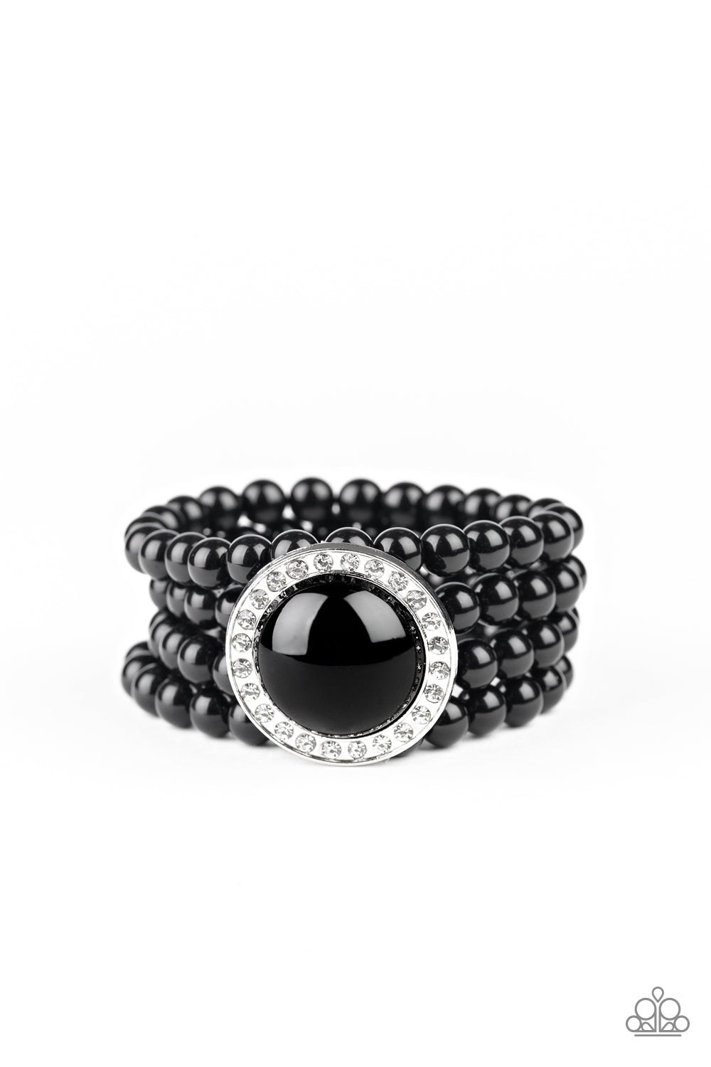 Paparazzi - Top Tier Twinkle - Black Bracelet