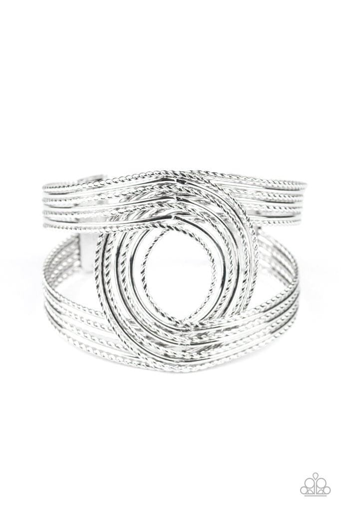 Paparazzi - Rustic Coils Silver Bracelet