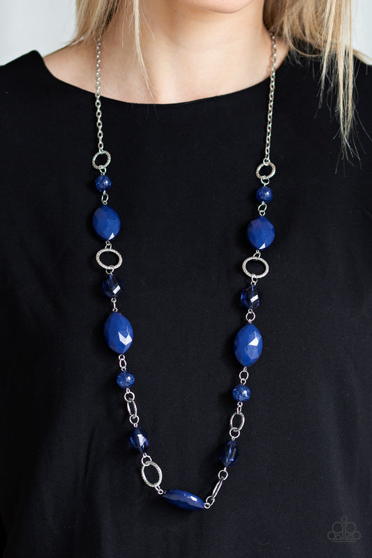 Paparazzi - Shimmer Simmer - Blue Necklace