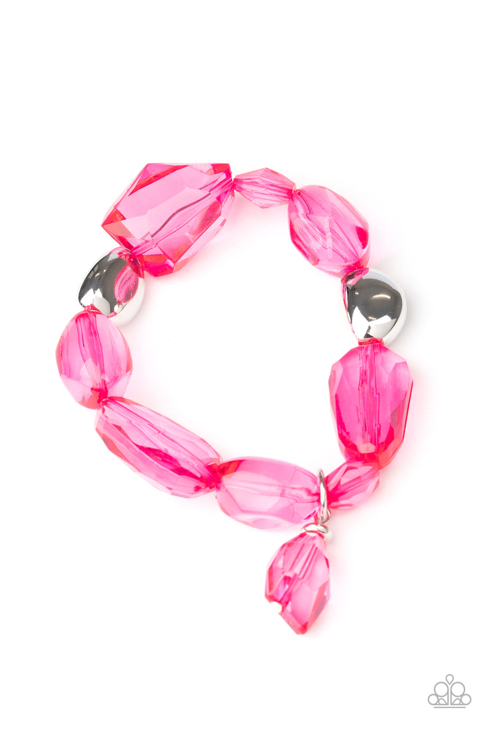 Paparazzi - Gemstone Glamour - Pink Bracelet