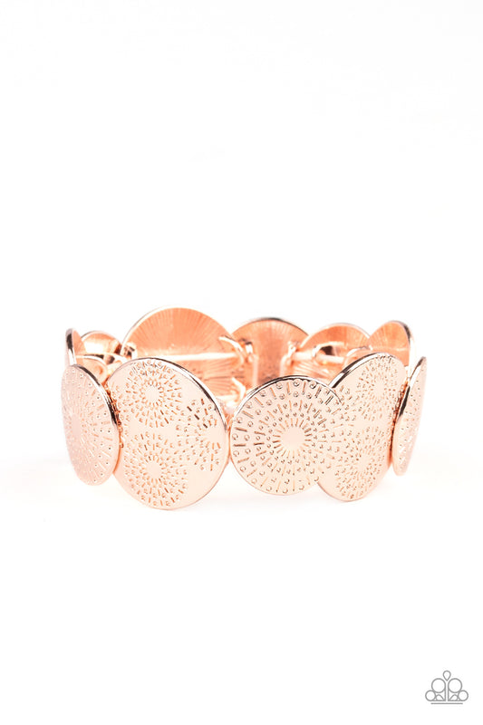 Paparazzi- Pleasantly Posy - Rose Gold Bracelet