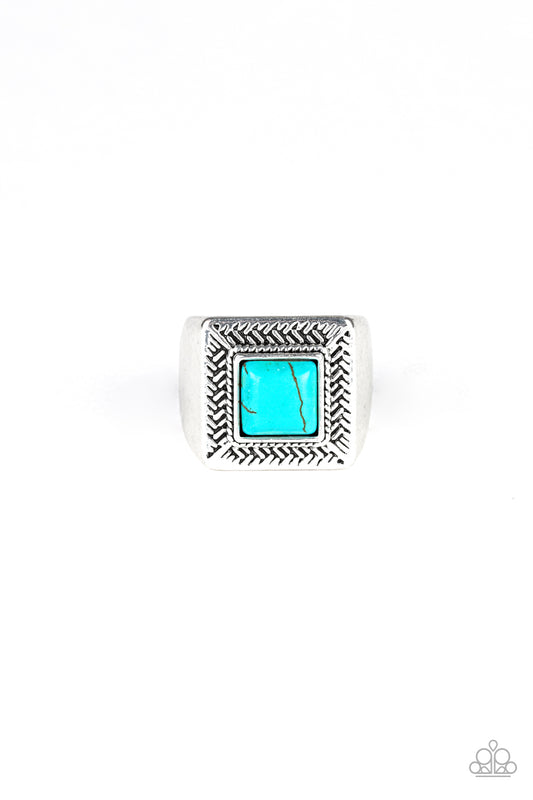 Paparazzi - The Wrangler - Blue Men’s Ring