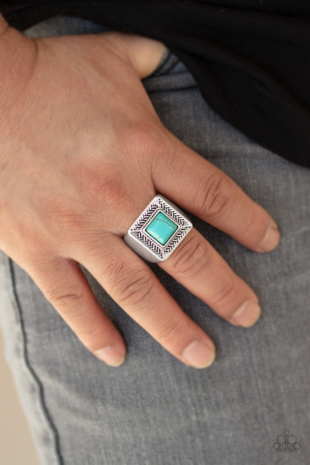 Paparazzi - The Wrangler - Blue Men’s Ring