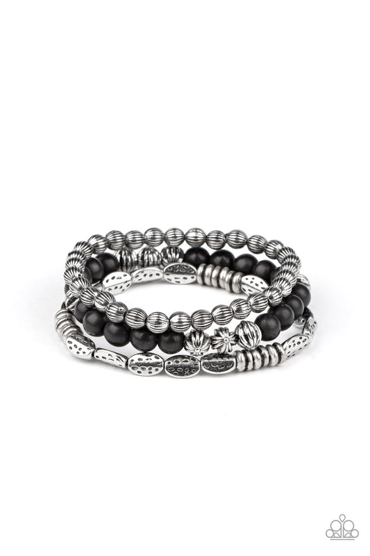 Paparazzi - Trail Mix Mecca - Black Bracelet