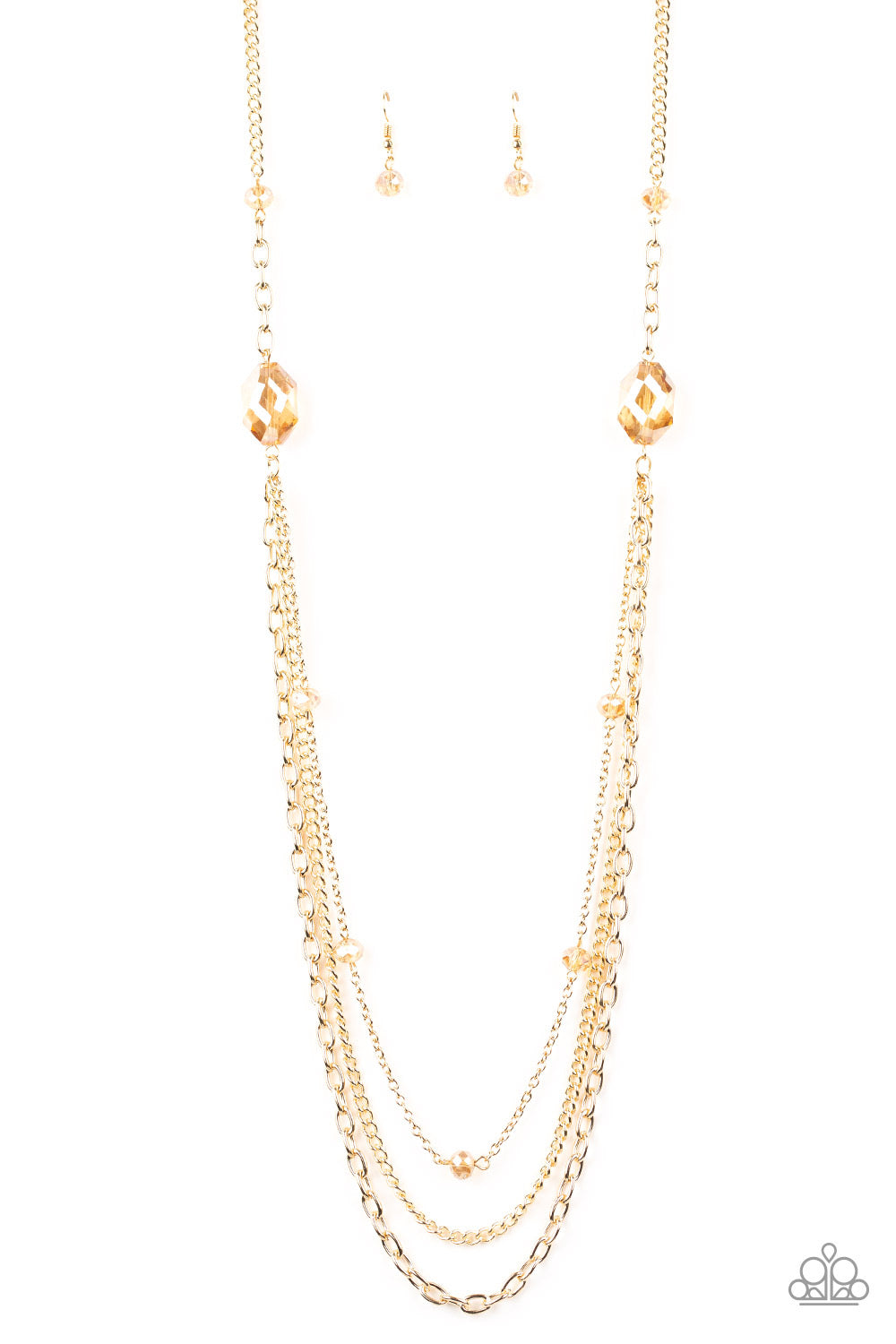 Paparazzi - Dare To Dazzle - Gold Necklace