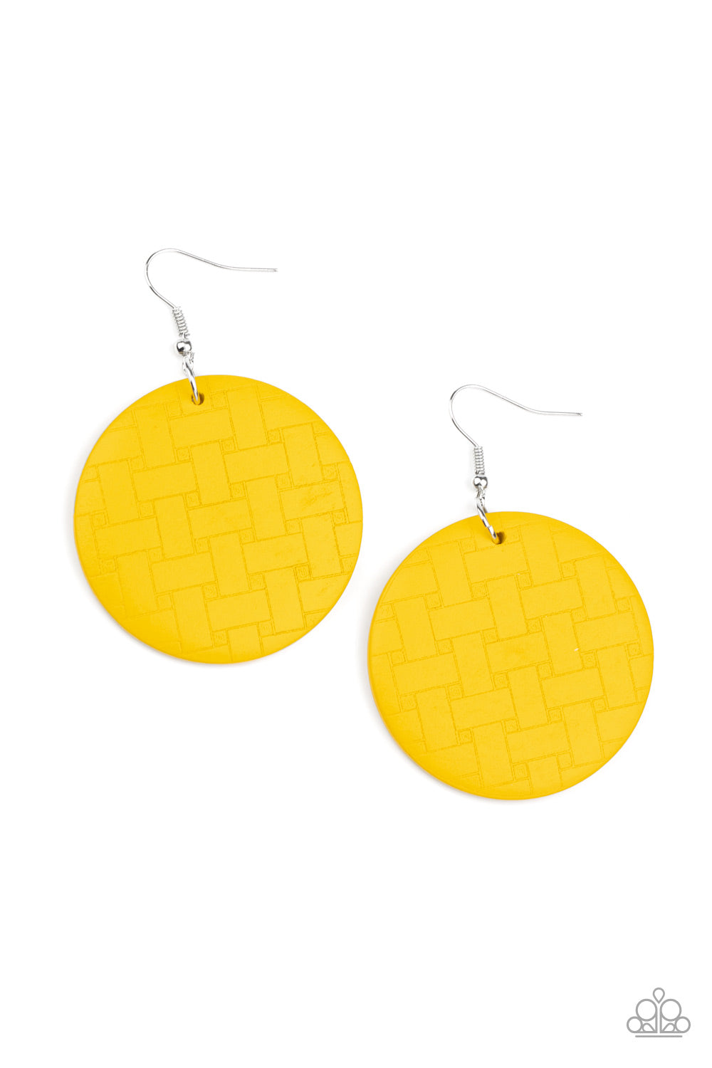 Paparazzi - Natural Novelty - Yellow Earrings