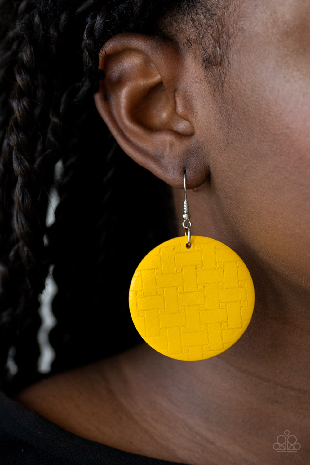 Paparazzi - Natural Novelty - Yellow Earrings