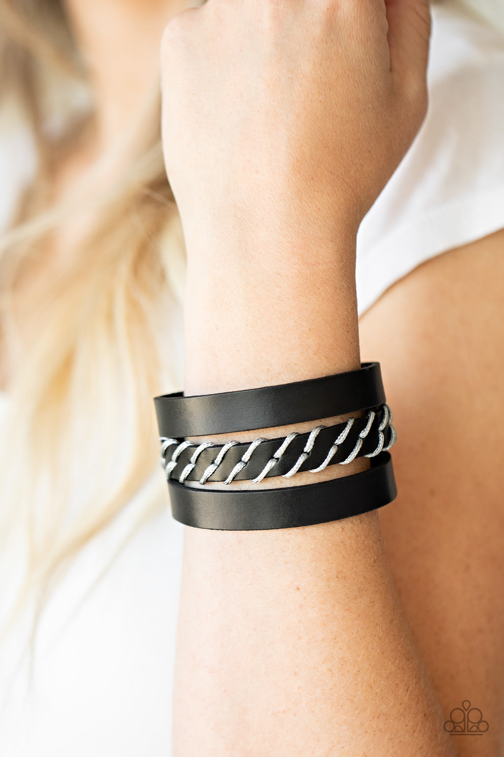 Paparazzi- Backroad Bounty - Black Urban Bracelet