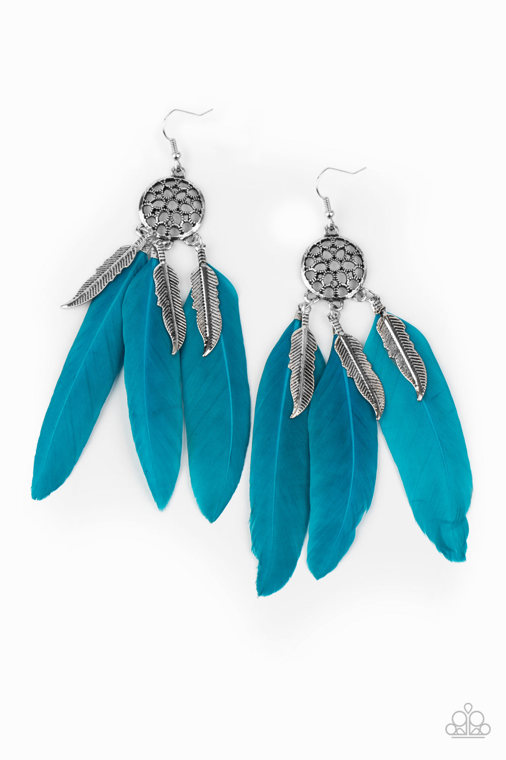 Paparazzi- In Your Wildest DREAM-CATCHERS - Blue Earrings