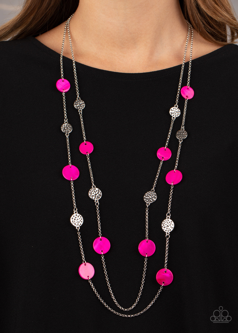 Paparazzi- Ocean Soul - Pink Necklace