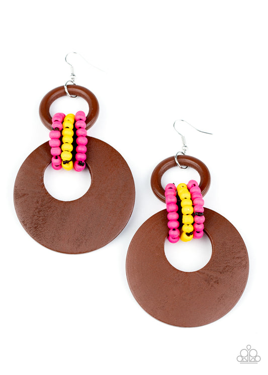 Paparazzi- Beach Day Drama - Multi Earrings