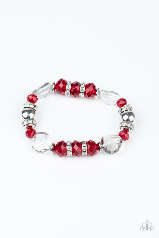 Paparazzi - Treat Yourself - Red Bracelet