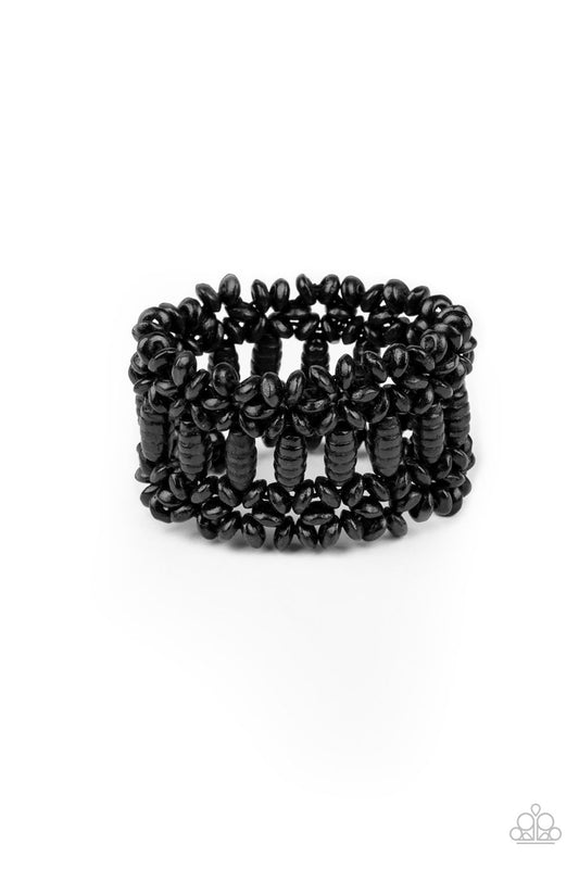 Paparazzi - Fiji Flavor - Black Bracelet