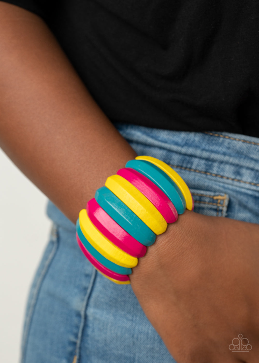 Paparazzi - Colorfully Congo - Multi Wooden Bracelet