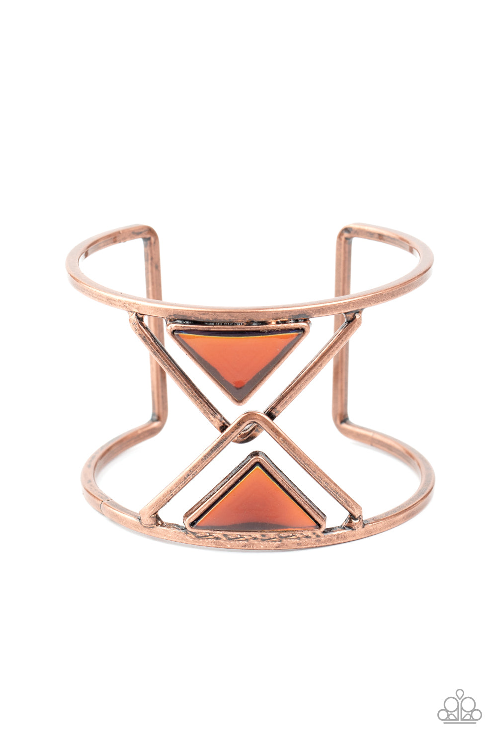 Paparazzi - Pyramid Palace - Copper Bracelet