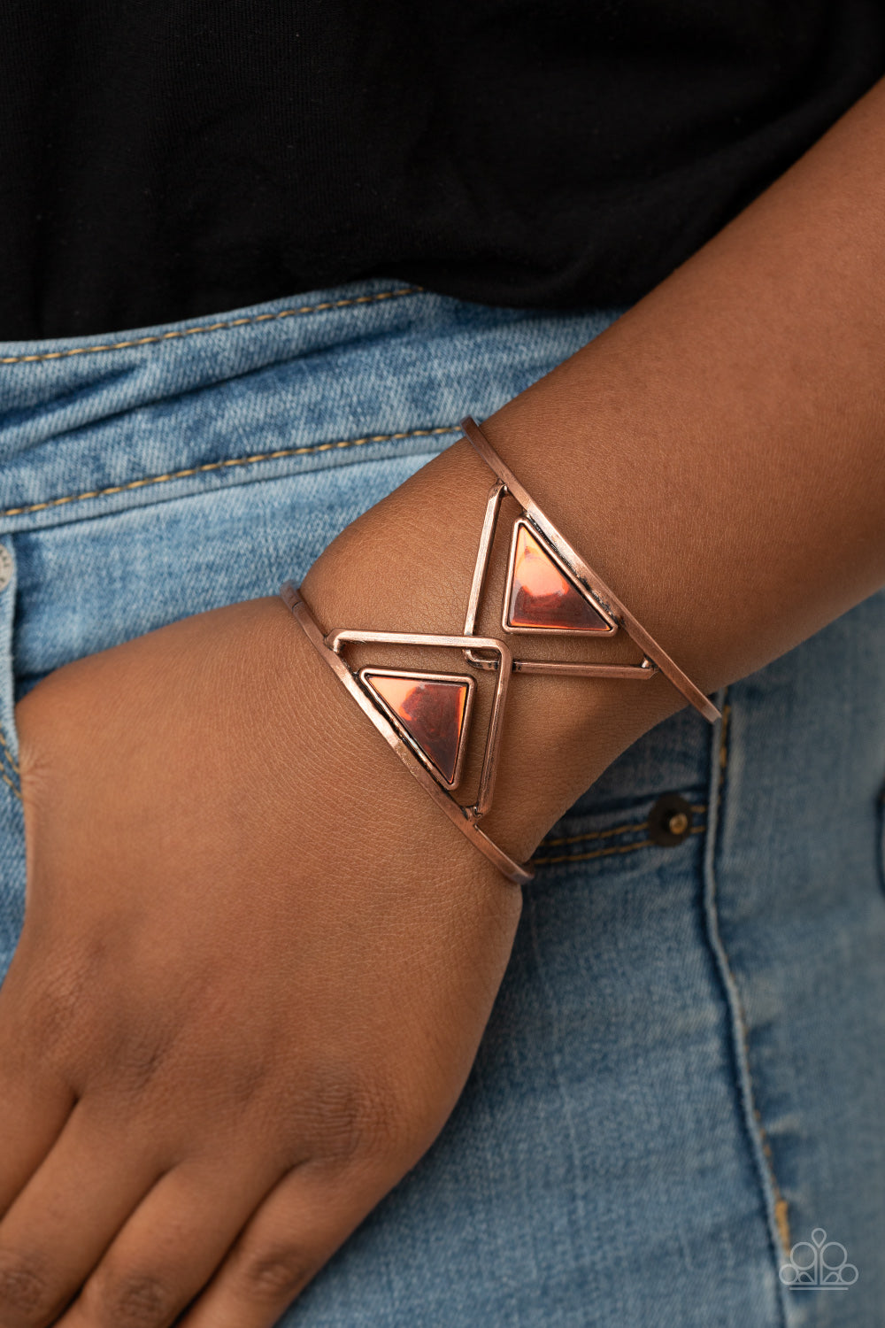 Paparazzi - Pyramid Palace - Copper Bracelet