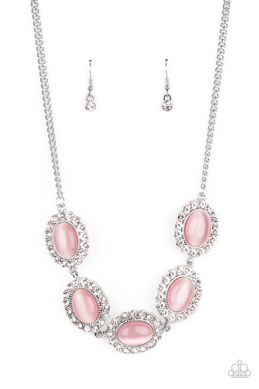 Paparazzi- A DIVA-ttitude Adjustment - Pink Necklace and Demurely Diva Pink  Bracelet Set