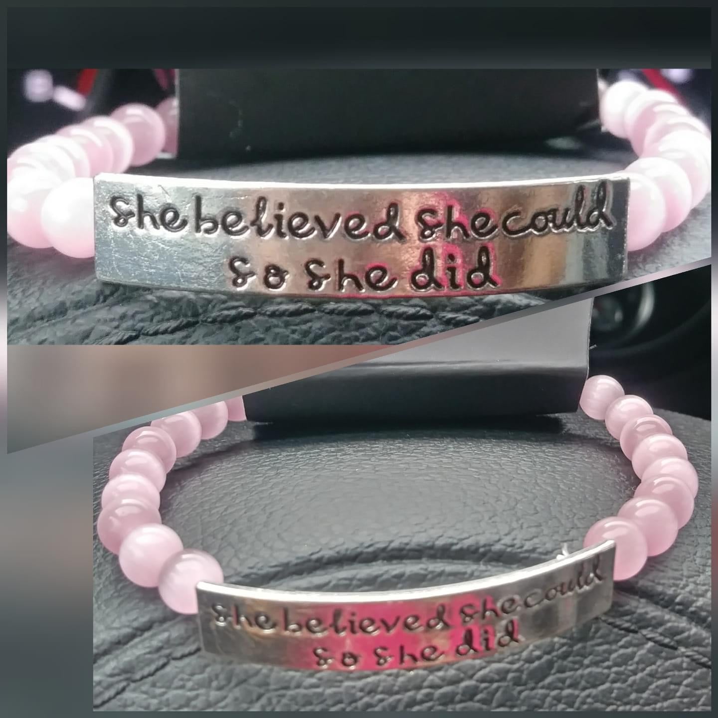 Paparazzi - So She Did - Pink Bracelet