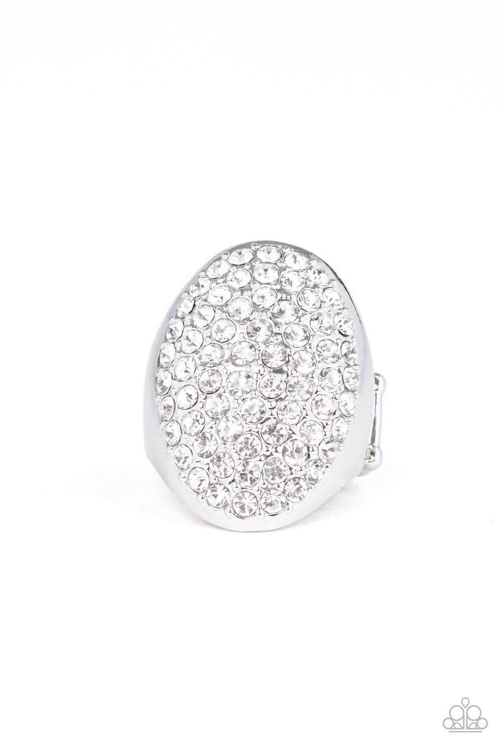 Paparazzi - Bling Scene White Ring