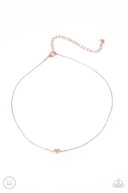 Paparazzi - Humble Heart - Rose Gold Choker