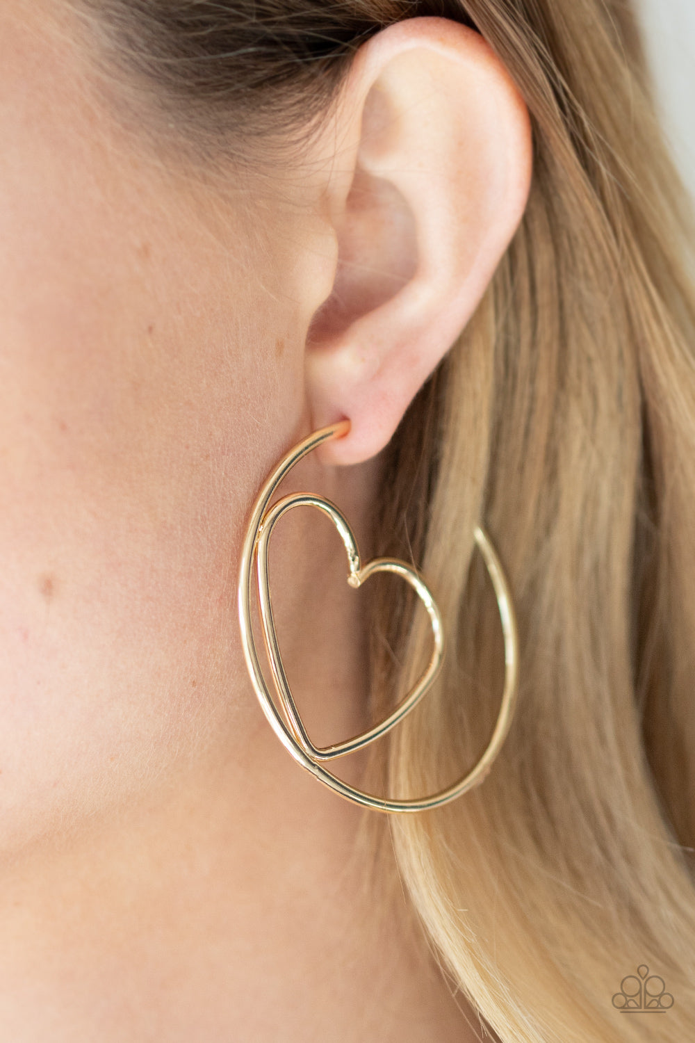 Paparazzi - Love At First BRIGHT - Gold Earrings