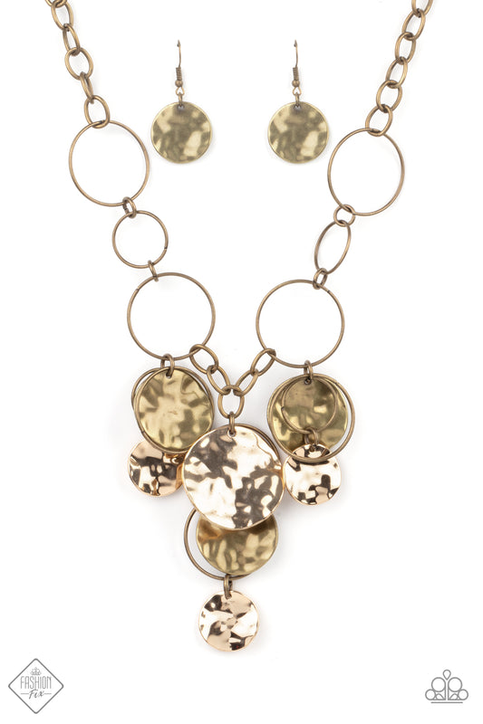 Paparazzi - Learn the HARDWARE Way - Brass Necklace