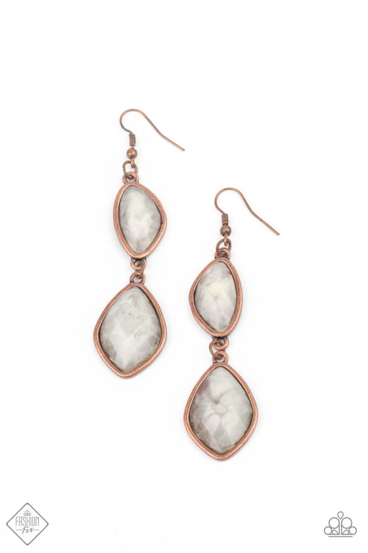 Paparazzi - The Oracle Has Spoken - Copper Earrings