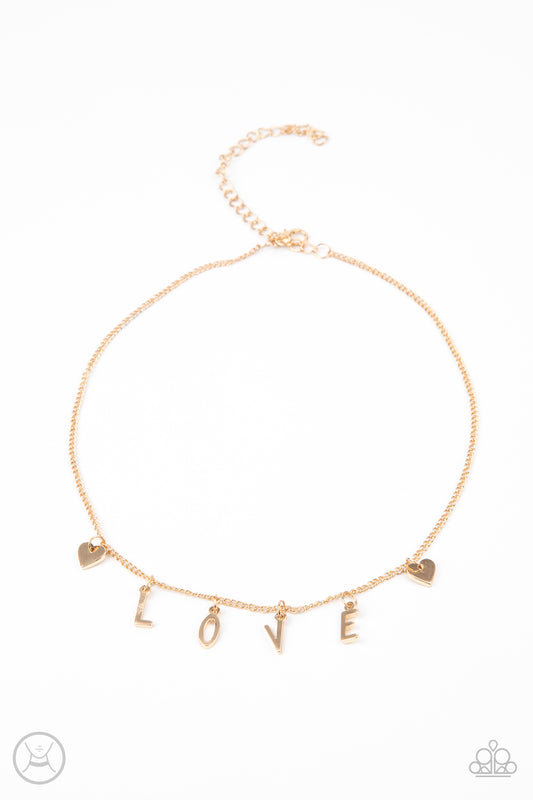 Paparazzi - Love Conquers All - Gold Choker