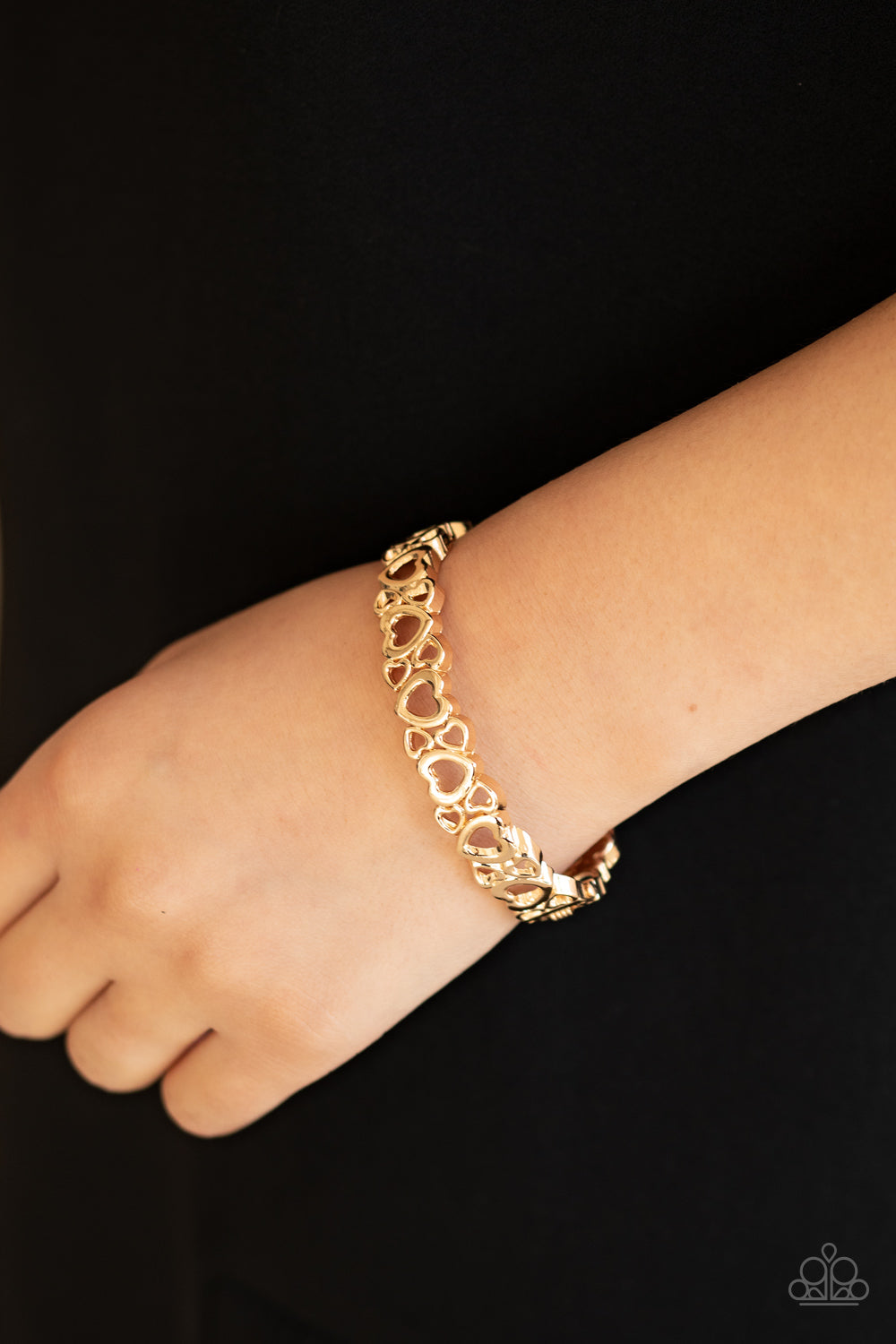 Paparazzi - You HEART The Lady! - Gold Bracelet