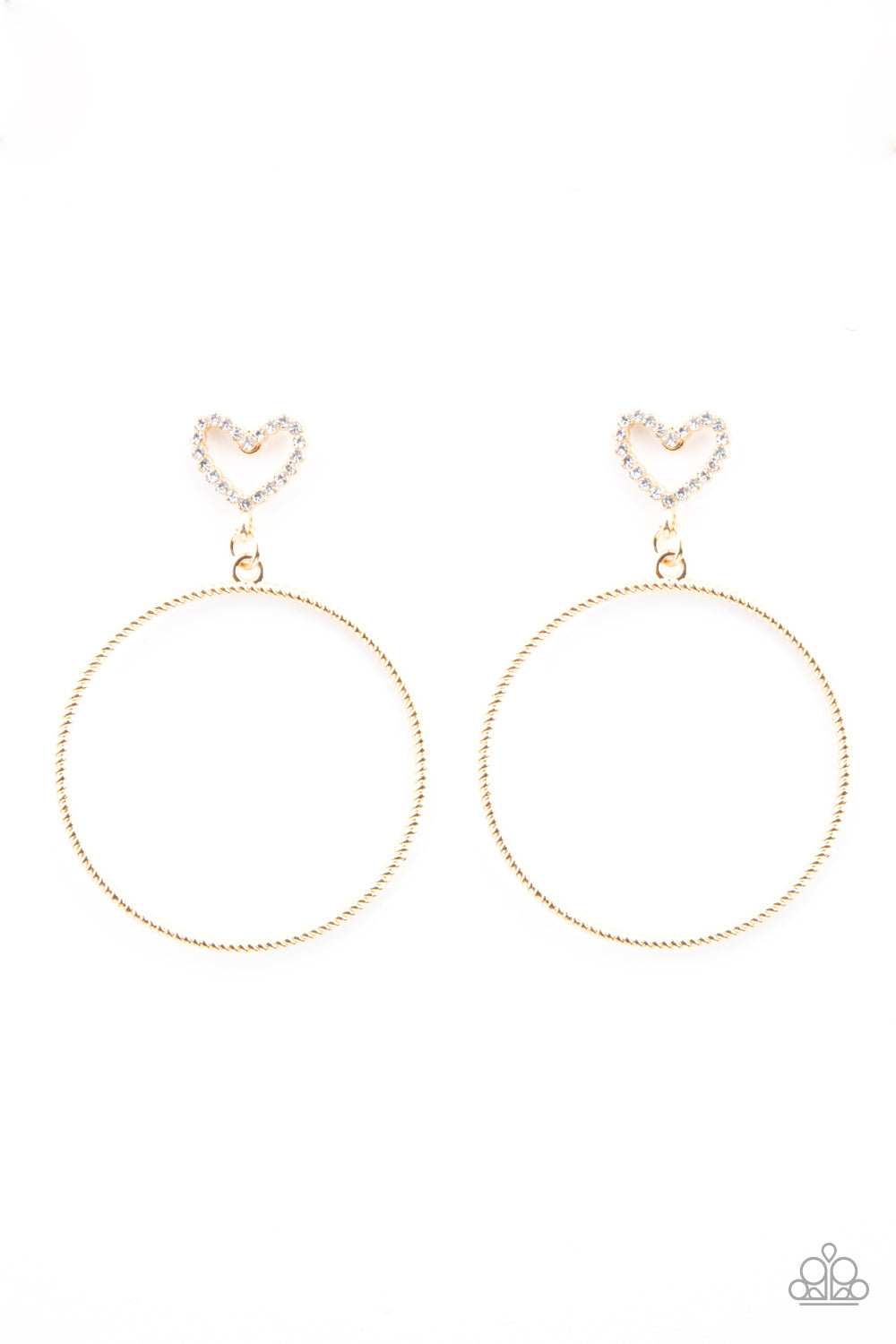 Paparazzi- Love Your Curves - Gold Earrings