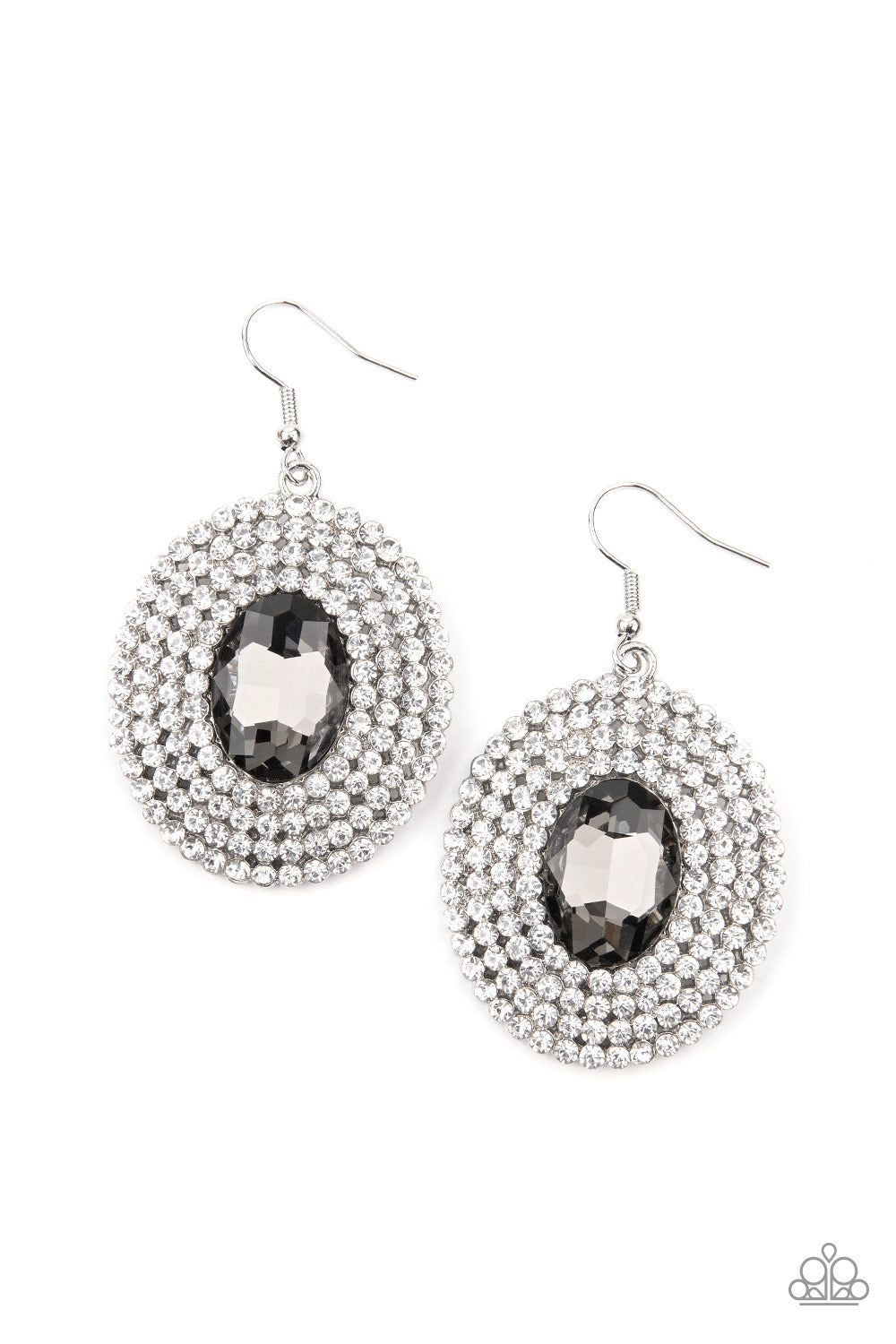 Paparazzi- FIERCE Field - Silver Earrings