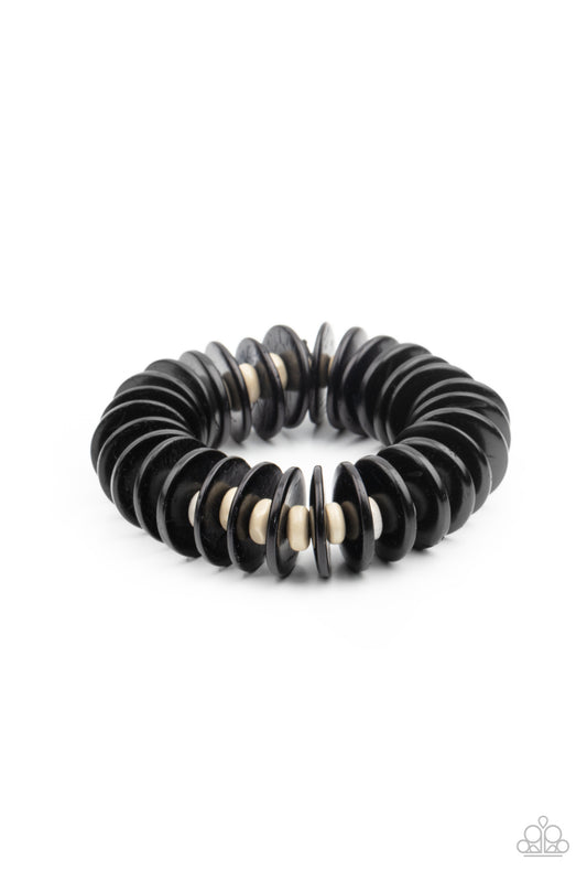 Paparazzi- Caribbean Reefs - Black Bracelet