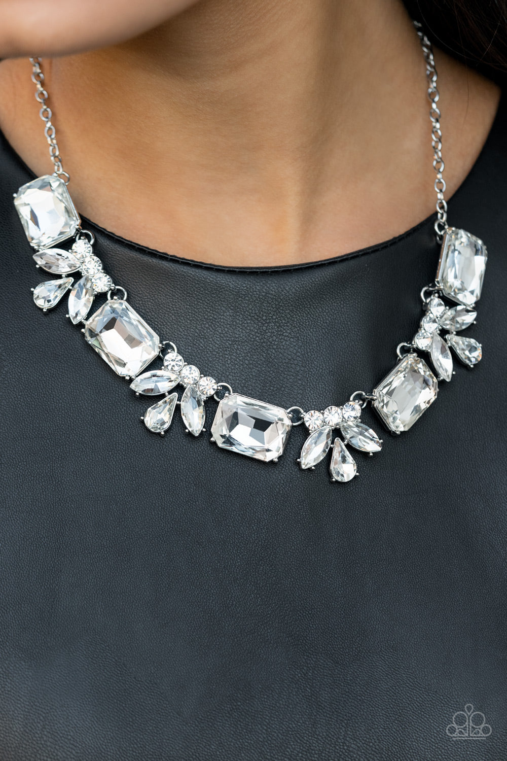 Paparazzi - Long Live Sparkle - White Necklace