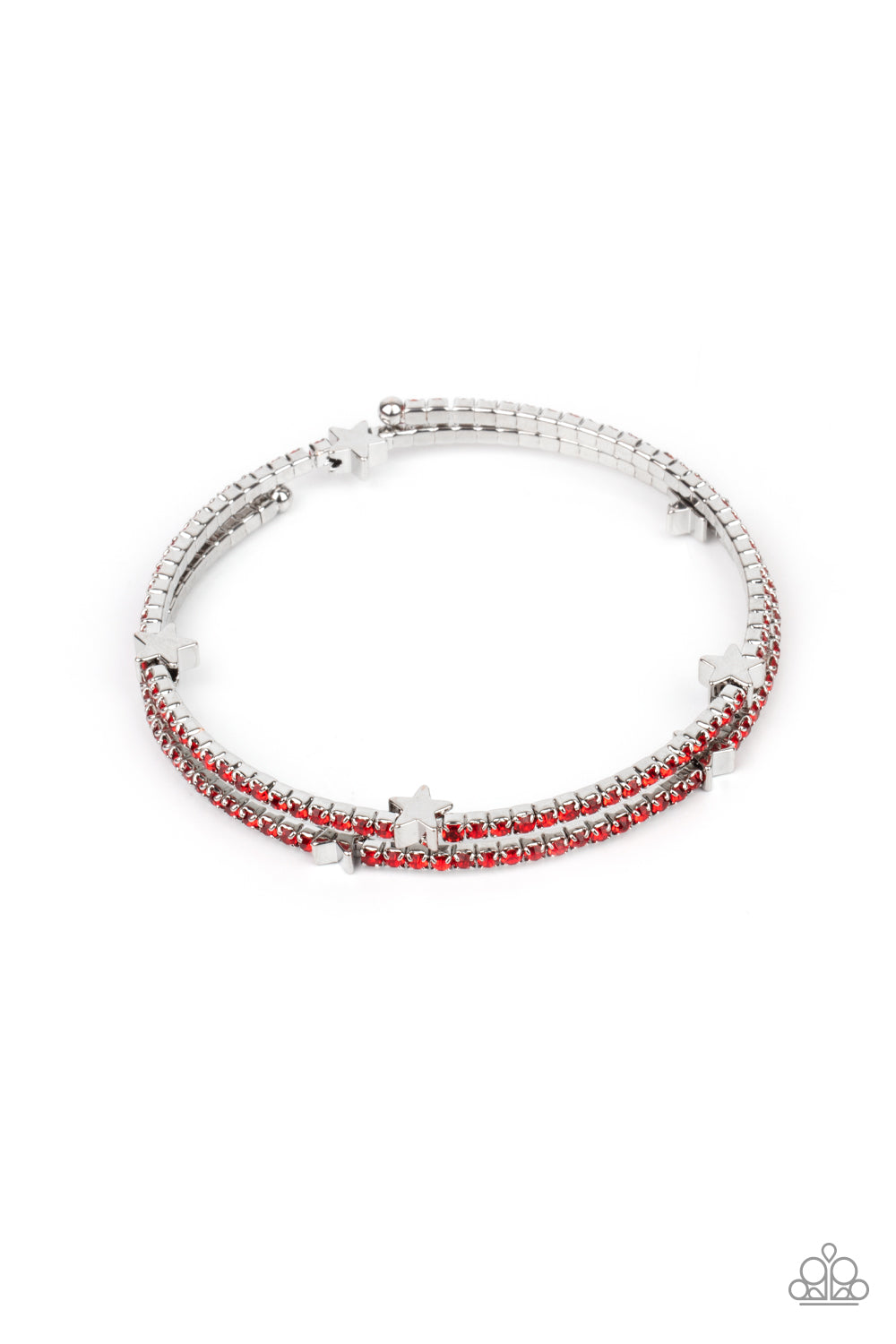 Paparazzi - Let Freedom BLING - Red Bracelet