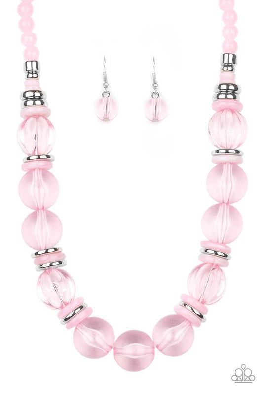 Paparazzi - Bubbly Beauty Pink Necklace