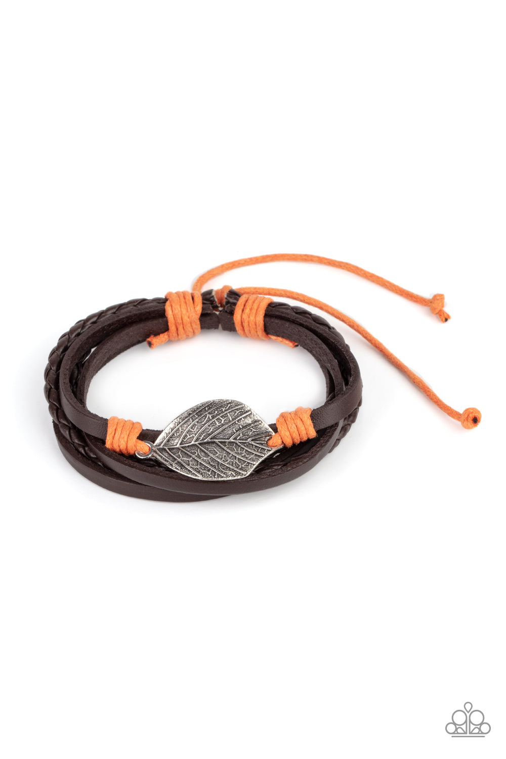 Paparazzi - FROND and Center - Orange Bracelet