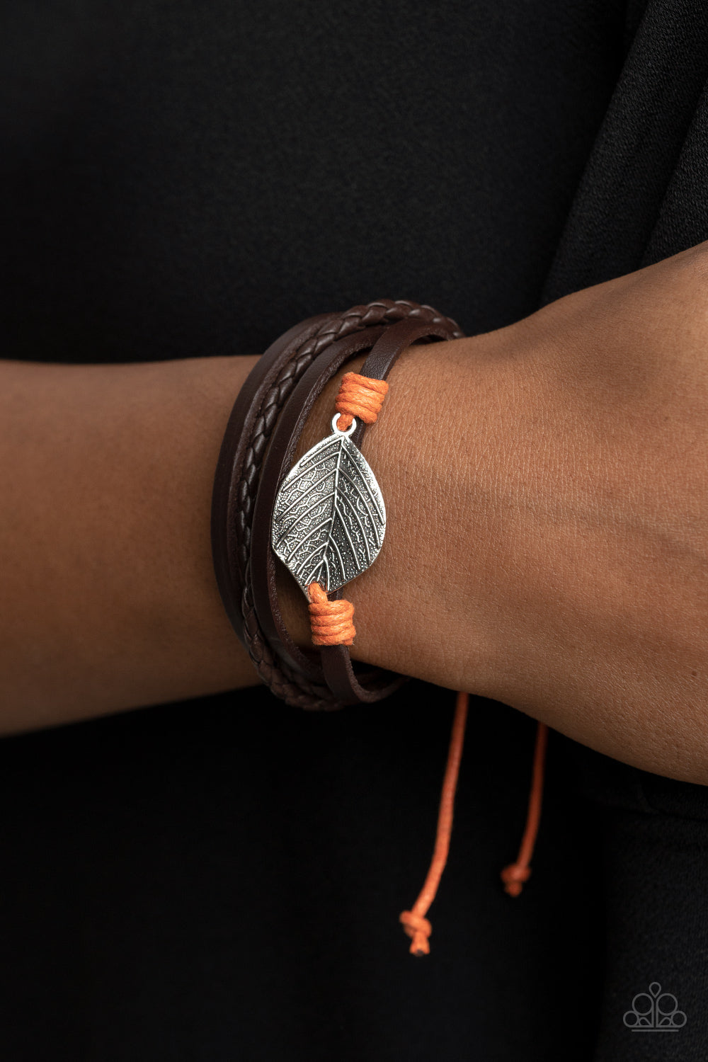 Paparazzi - FROND and Center - Orange Bracelet