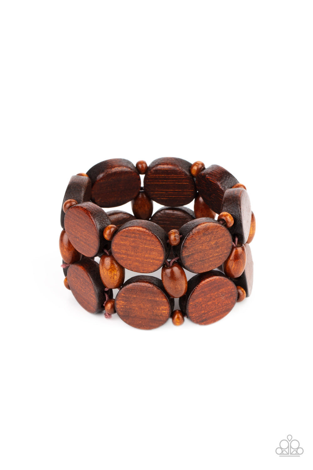 Paparazzi - Beach Bravado - Brown Bracelet