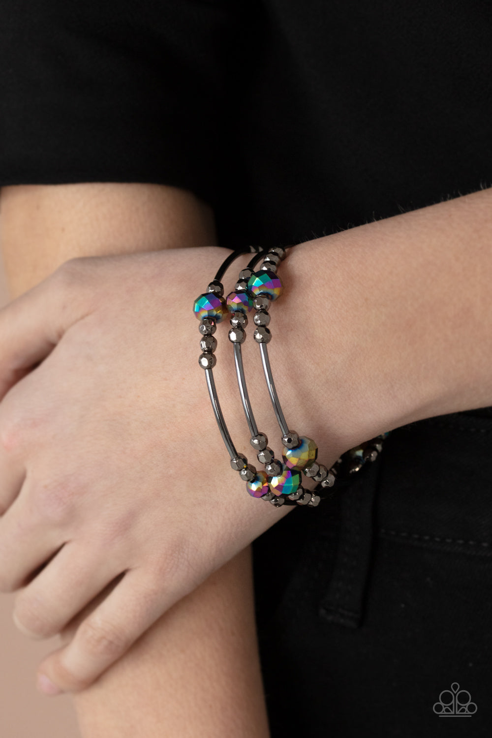 Paparazzi- Showy Shimmer - Multi Bracelet