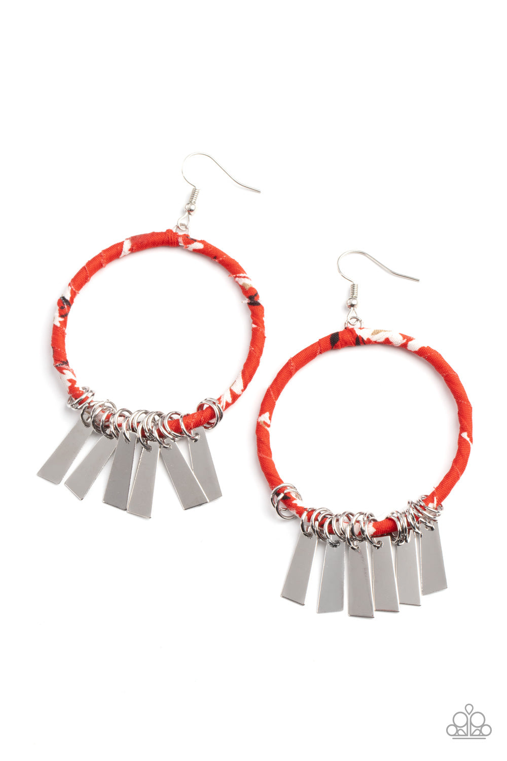 Paparazzi - Garden Chimes - Red Earrings